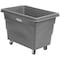 Global Industrial 8 Bushel Plastic Bulk Box Truck, Direct Mount Base, Gray, 33-3/10L x 24-3/5W x 27-2/5H 800313GY - alternate 1
